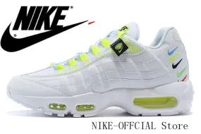 Authentic original AIR MAX 95 TT Men's Running Shoes Air Cushion Breathable Running Shoes black whiteSize 40-46
