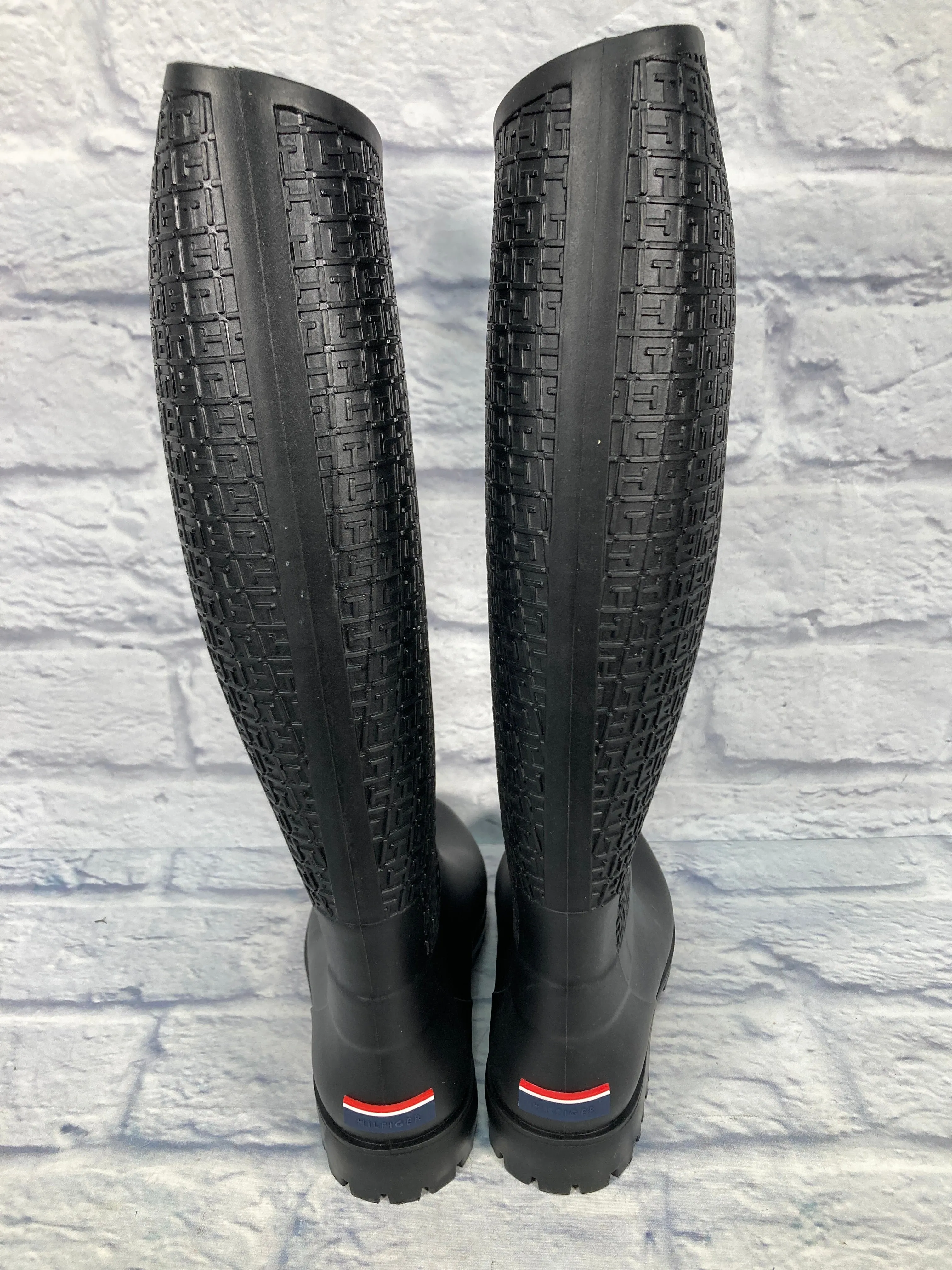 Boots Rain By Tommy Hilfiger In Black, Size: 11