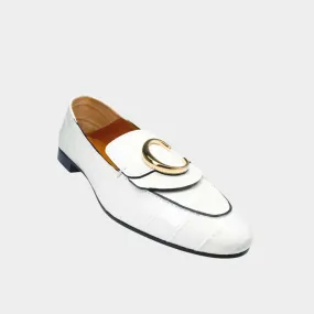 Chloe C Loafers in White