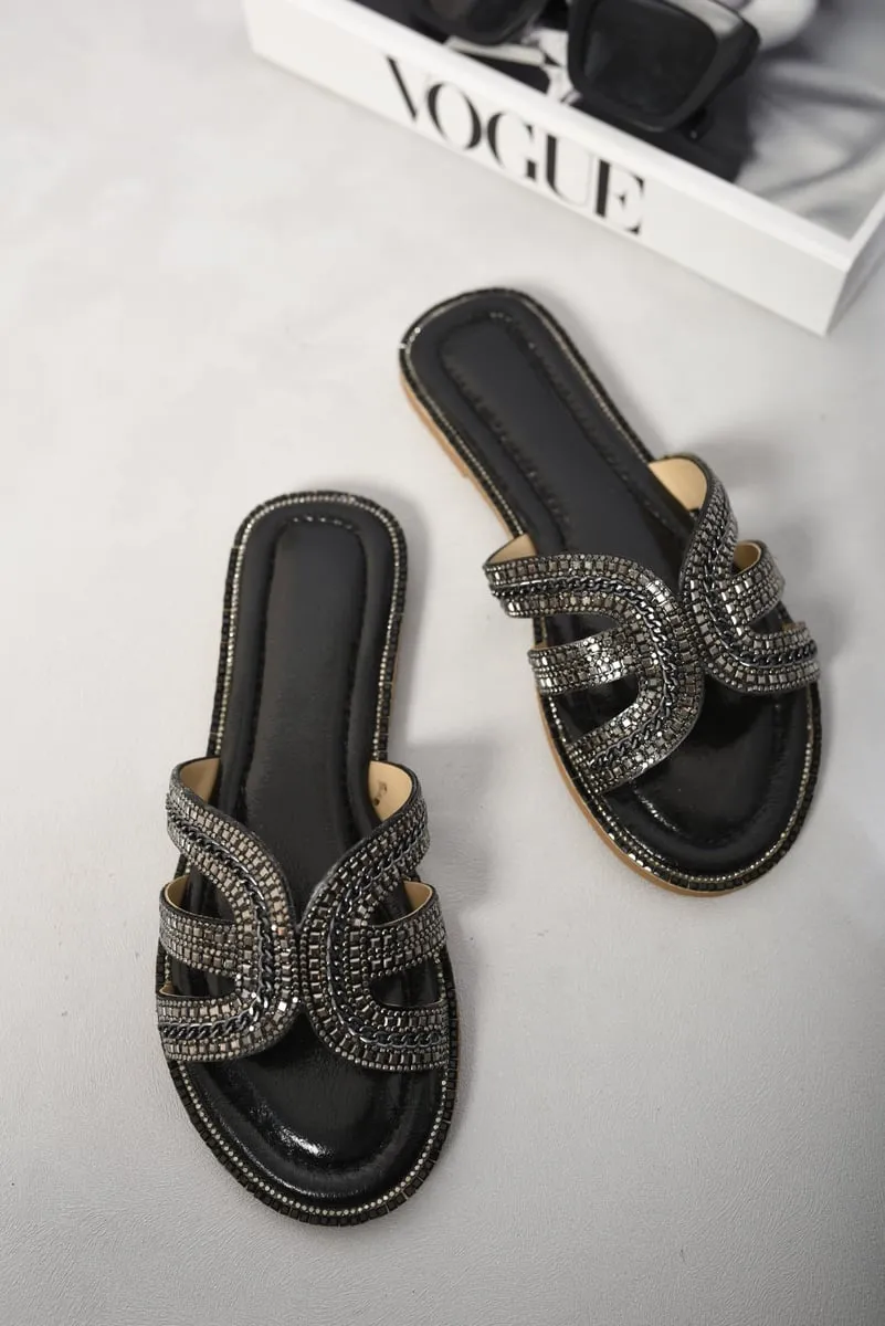Chunky Slip On Sandals