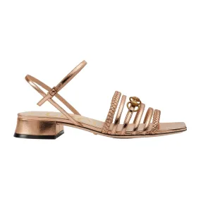 GUCCI  Women's Leather Sandal With Horsebit