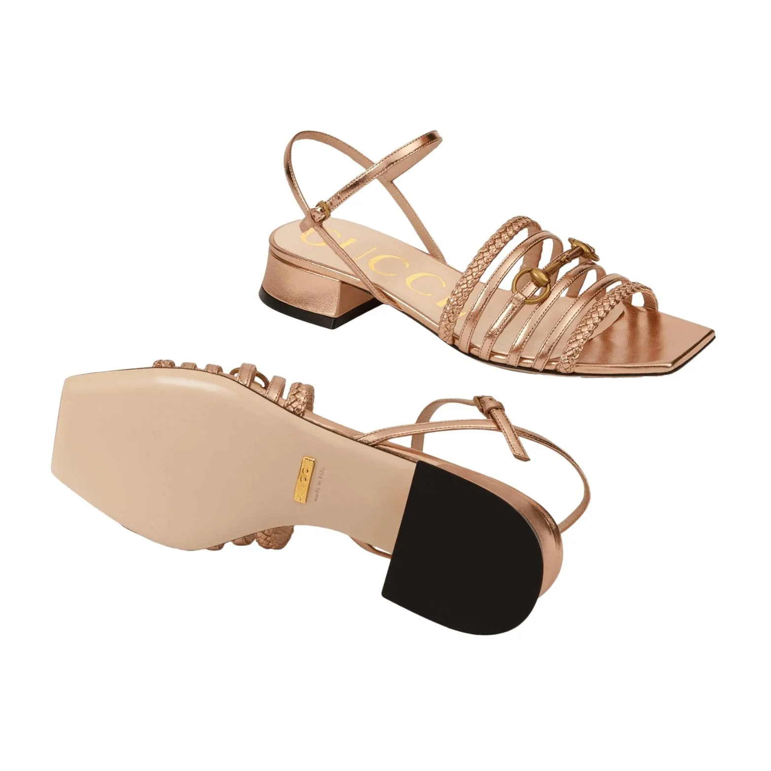 GUCCI  Women's Leather Sandal With Horsebit