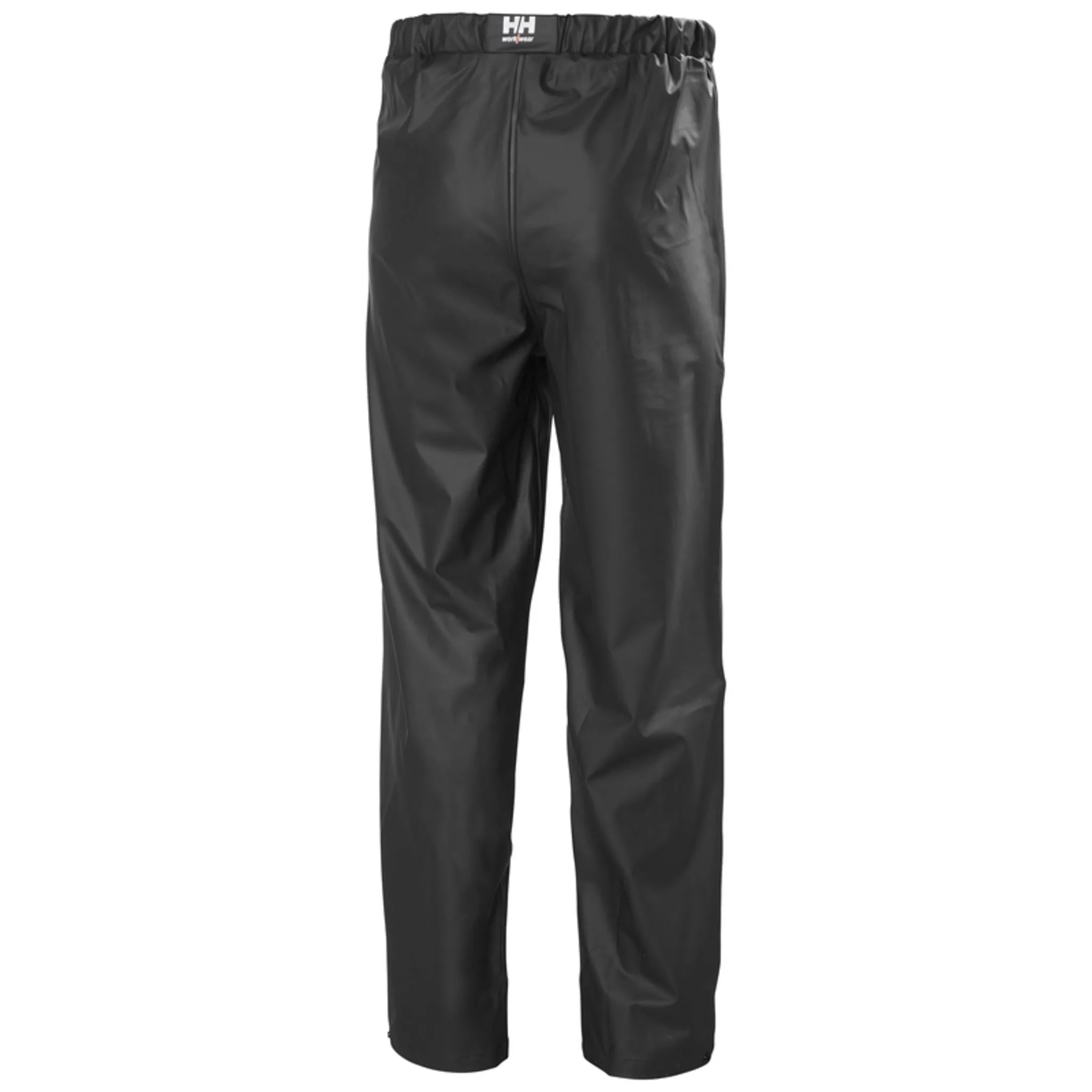 Helly Hansen Men's Rain Work Pants 70480 Voss Classic - PU Coated Poly, Waterproof, Helox  4-Way Stretch, Elastic Waist, Reflective, Construction, Fishing | Sizes XS-4XL