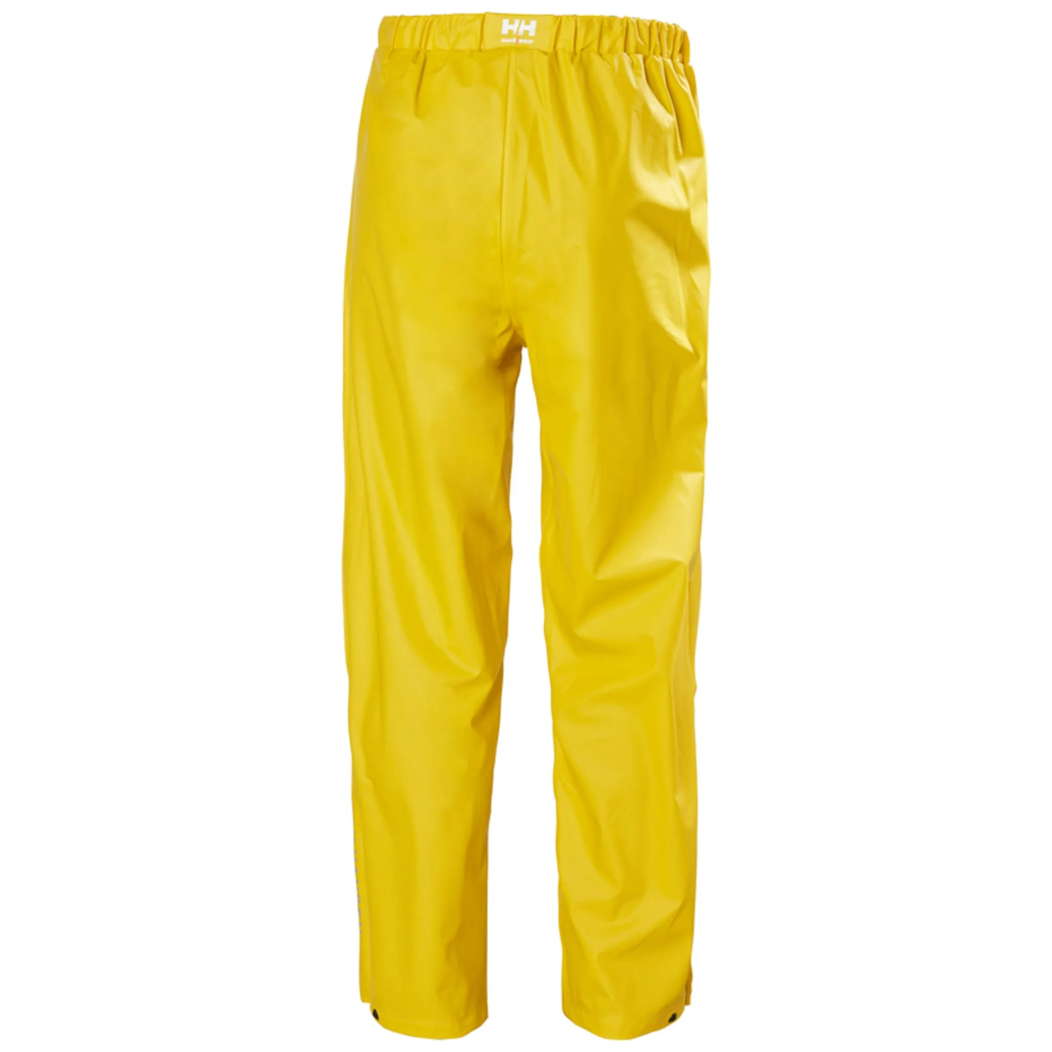 Helly Hansen Men's Rain Work Pants 70480 Voss Classic - PU Coated Poly, Waterproof, Helox  4-Way Stretch, Elastic Waist, Reflective, Construction, Fishing | Sizes XS-4XL