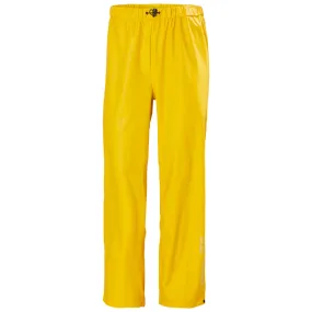 Helly Hansen Men's Rain Work Pants 70480 Voss Classic - PU Coated Poly, Waterproof, Helox  4-Way Stretch, Elastic Waist, Reflective, Construction, Fishing | Sizes XS-4XL