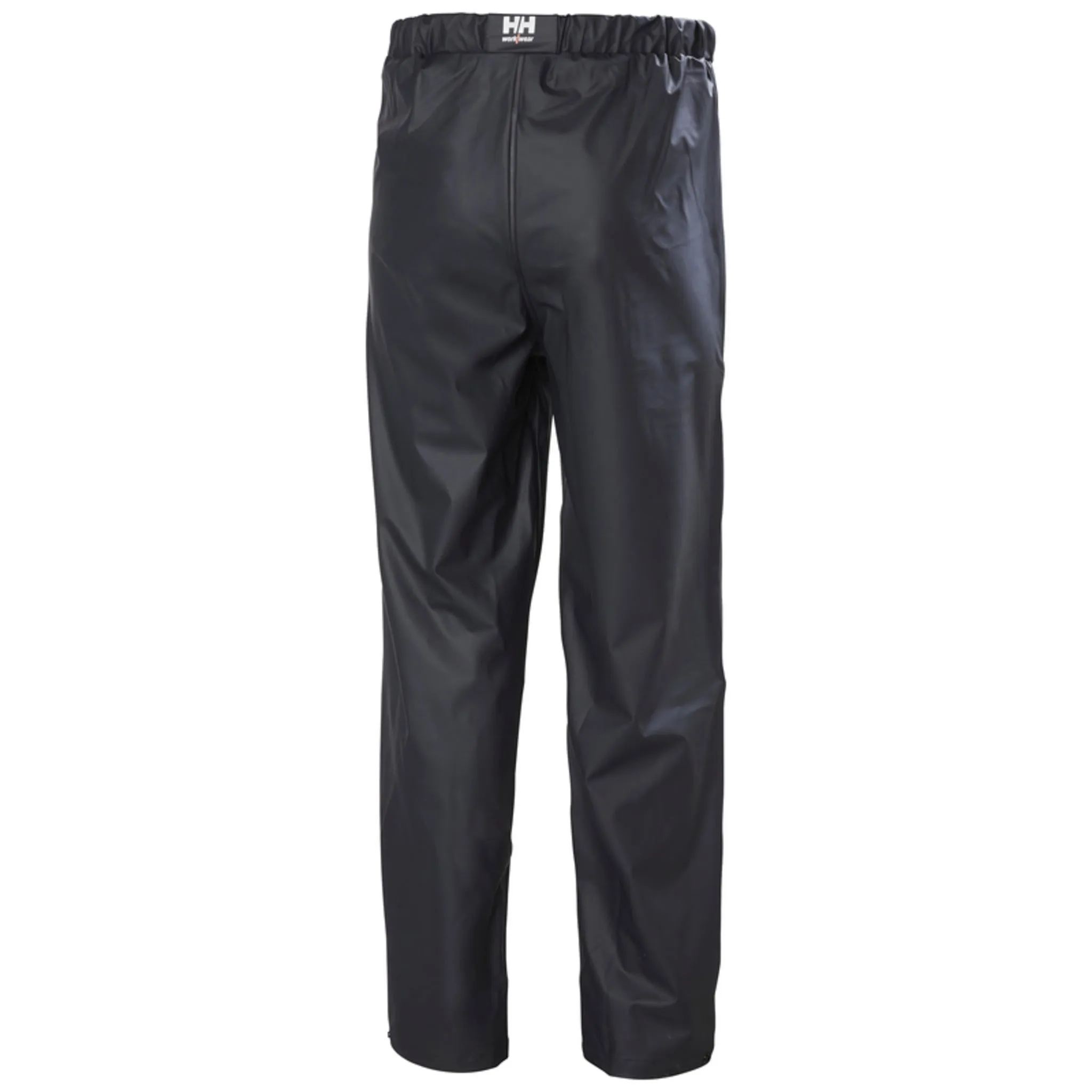 Helly Hansen Men's Rain Work Pants 70480 Voss Classic - PU Coated Poly, Waterproof, Helox  4-Way Stretch, Elastic Waist, Reflective, Construction, Fishing | Sizes XS-4XL