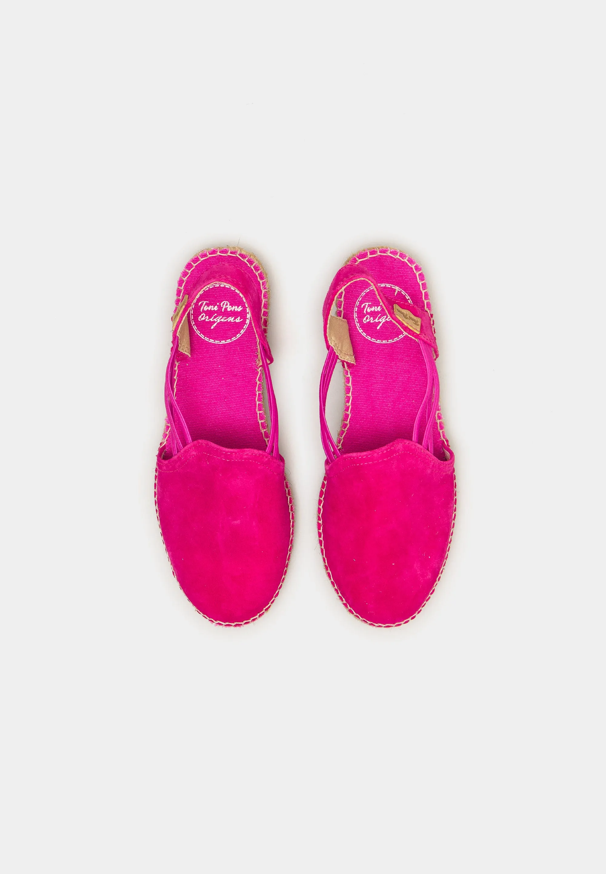 Nuria flat espadrilles Fuschia Suede