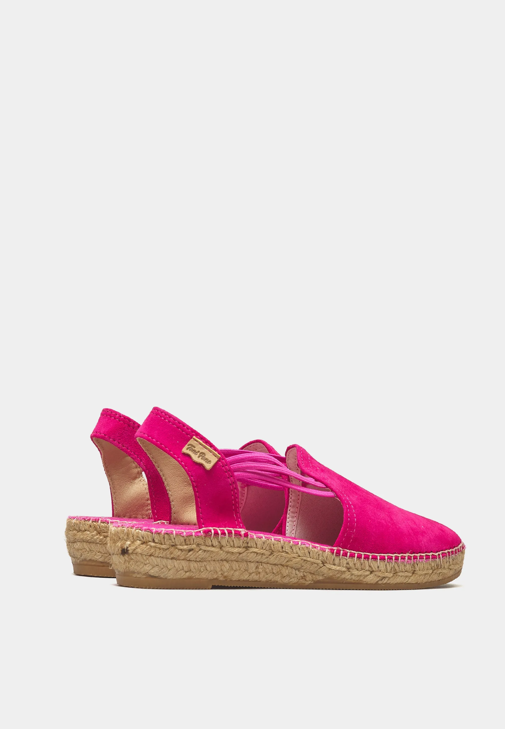 Nuria flat espadrilles Fuschia Suede