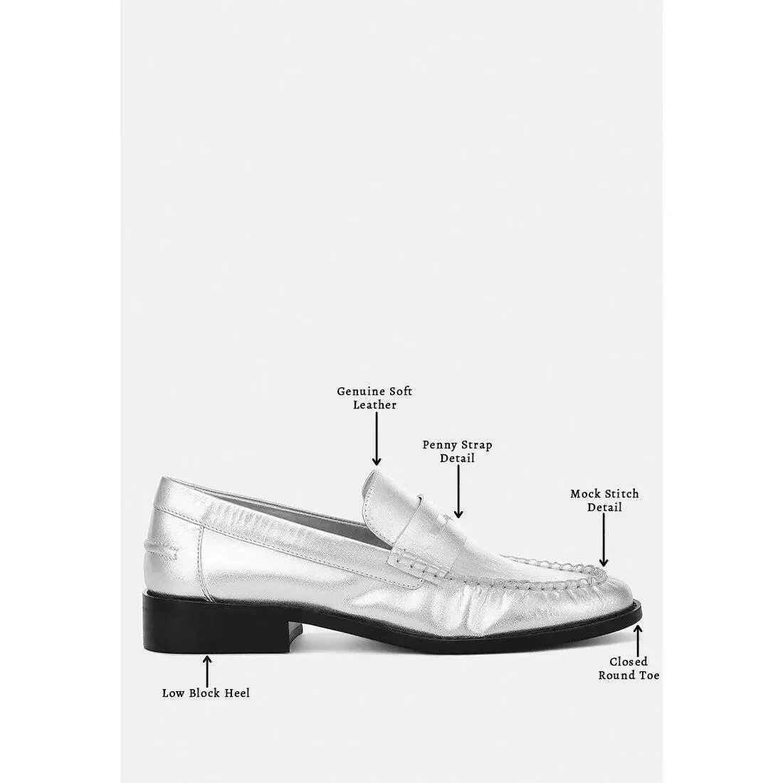Plavia Genuine Leather Loafers