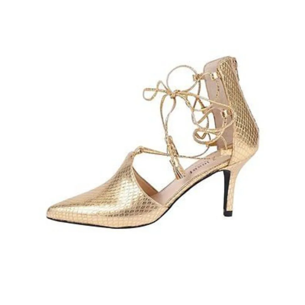 Plum Gold Leather Jon Josef Pump
