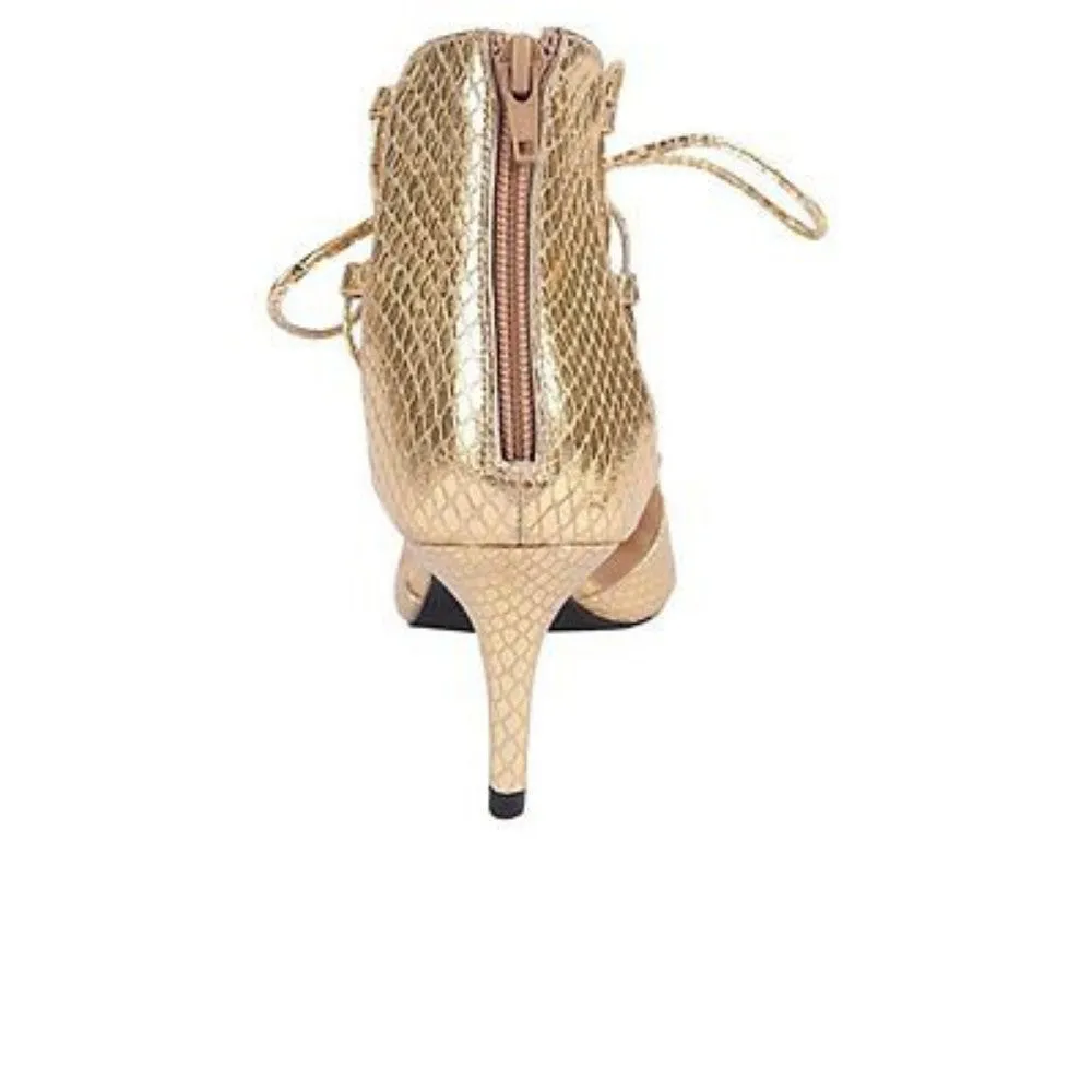 Plum Gold Leather Jon Josef Pump