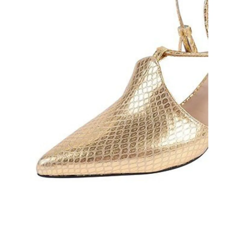 Plum Gold Leather Jon Josef Pump