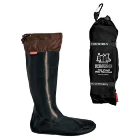 Pokeboo Packable Rubber Rain Boots in Black