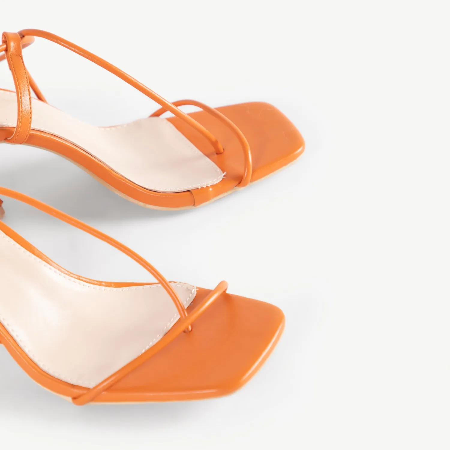 RAID Aysha Strappy Block Heel in Orange