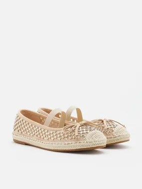 Rayna Crystal Embellished Espadrilles Flats