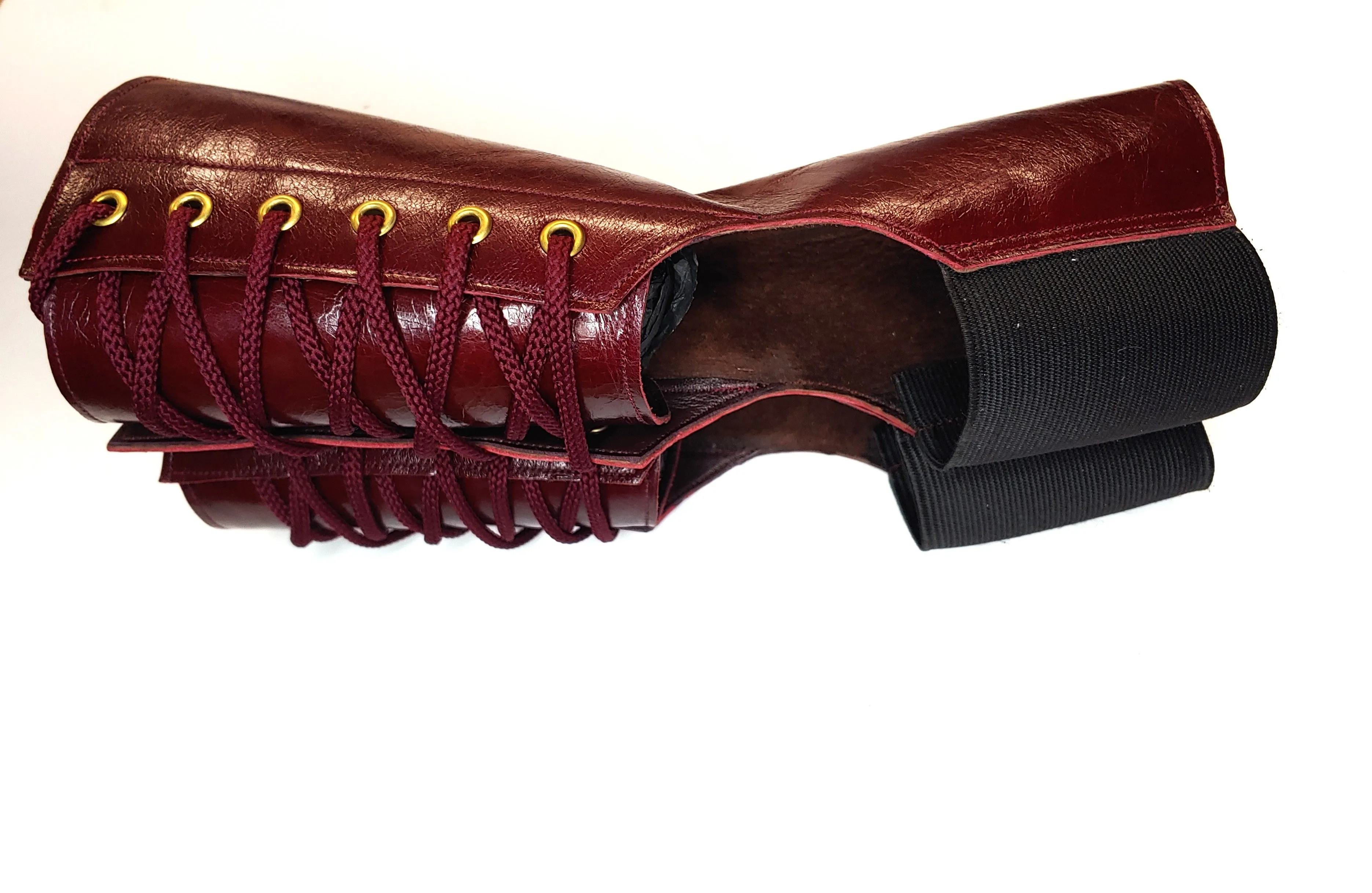 READY MADE Burgundy SHORT Aerial Boots SIZE 2