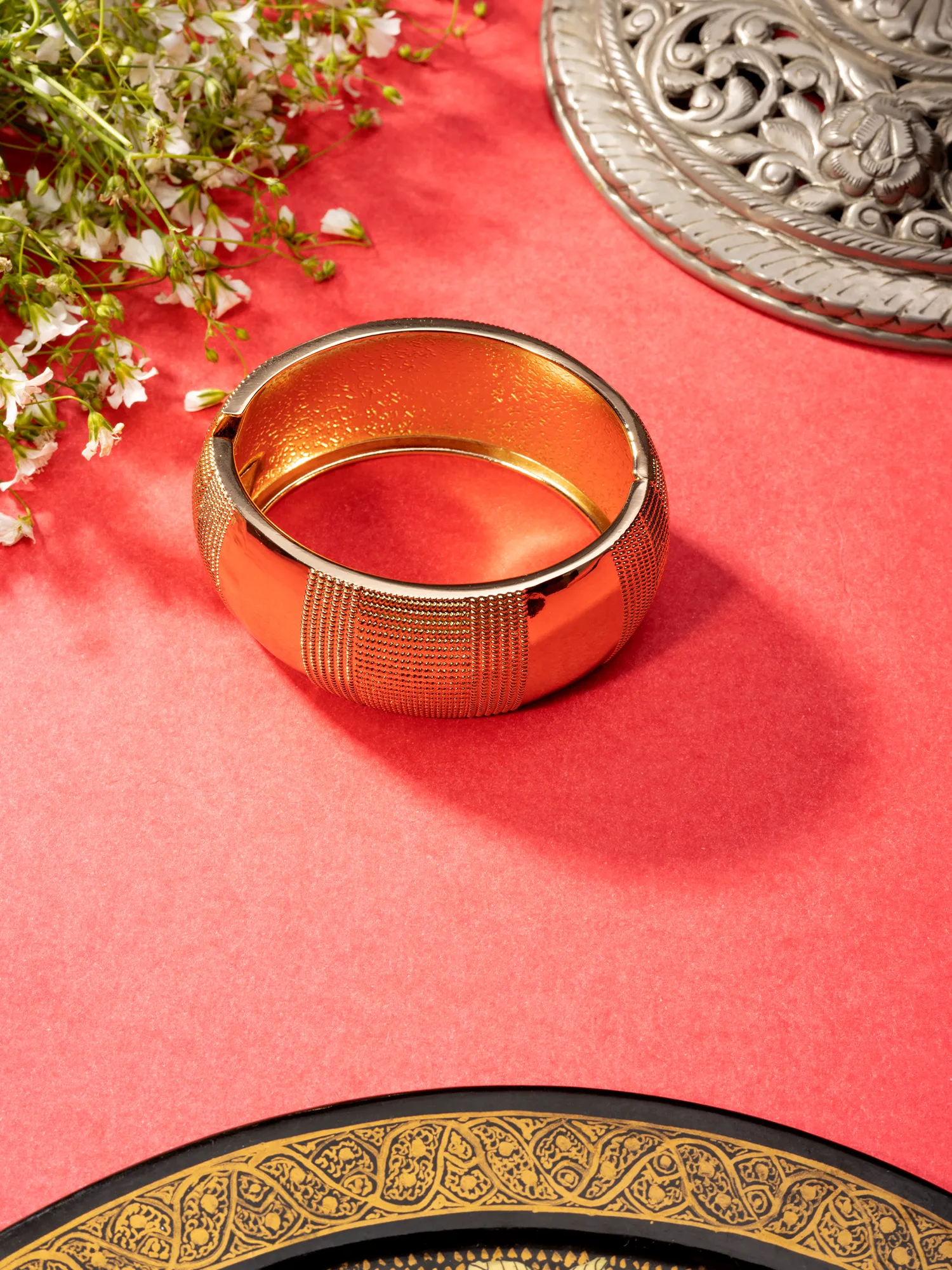 Statement Rose Gold Bracelet