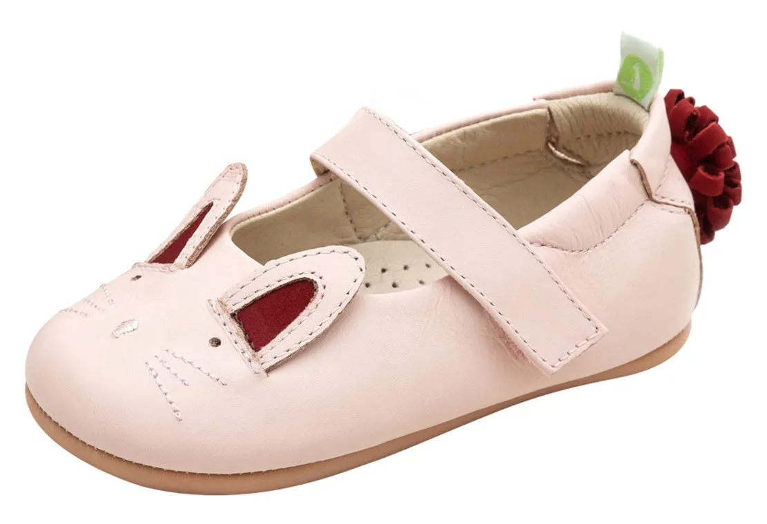 Tip Toey Joey Girl's Bunny Sneakers, Cotton Candy/Red Pepper