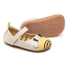 Tip Toey Joey Girl's Dolly Bee Mary Jane, Antique White/Sun