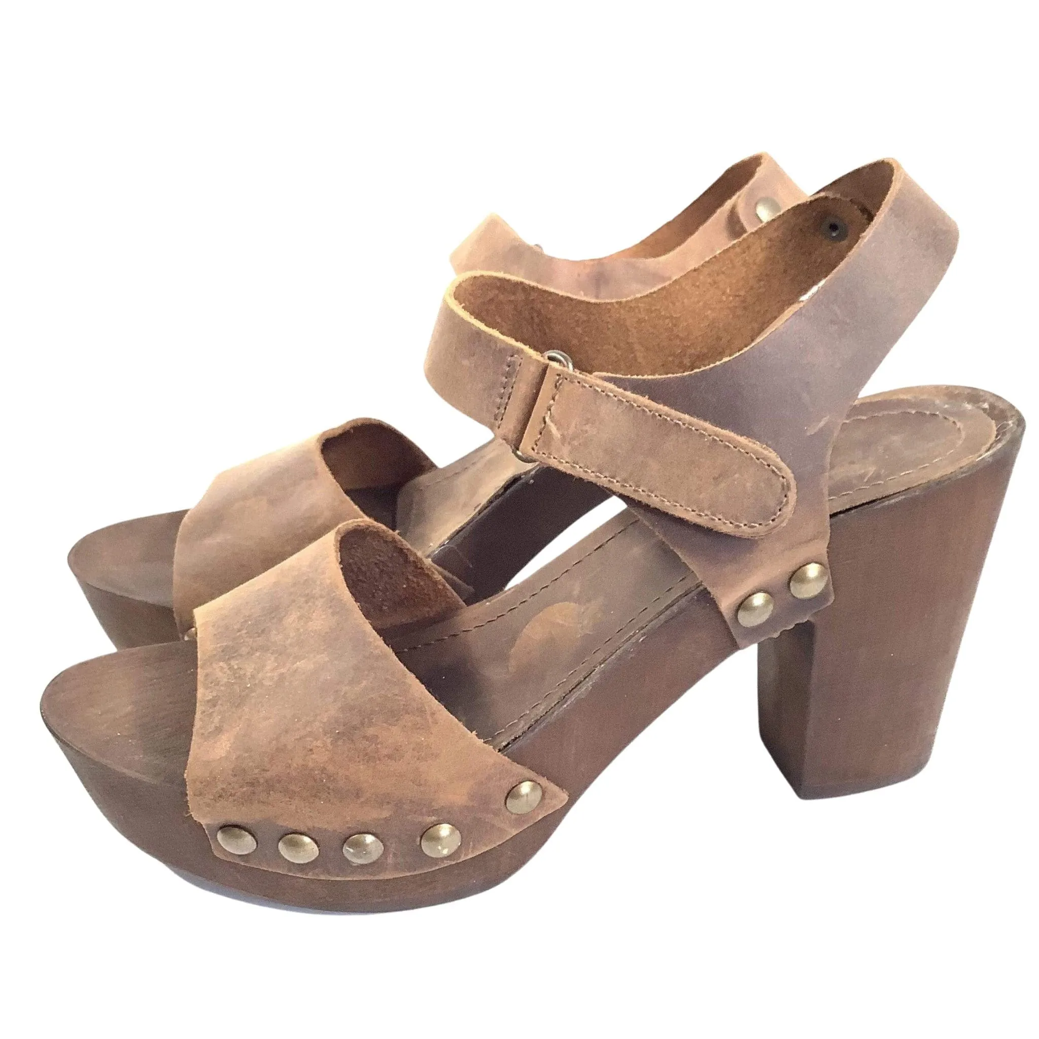Wood Heel Sandals
