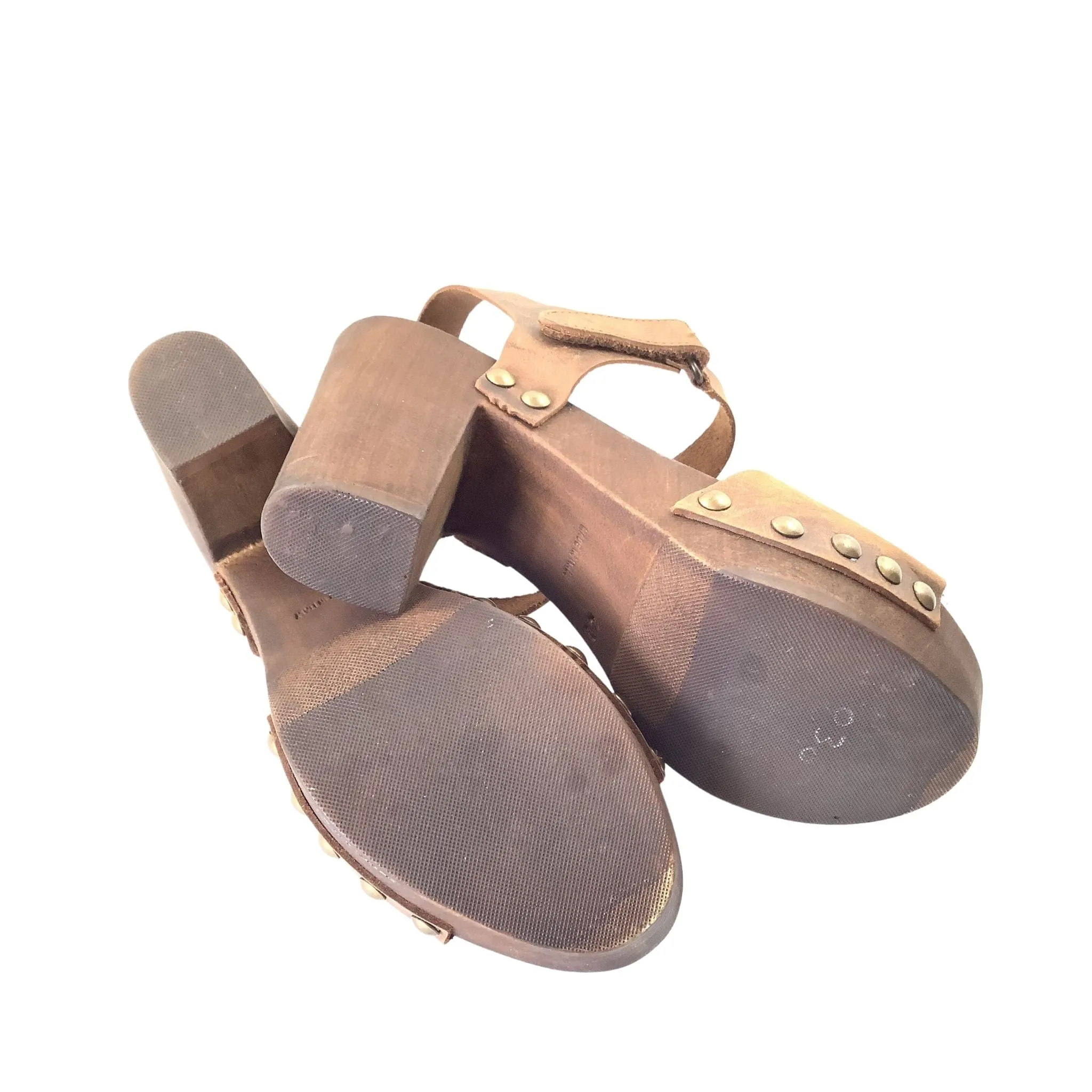 Wood Heel Sandals