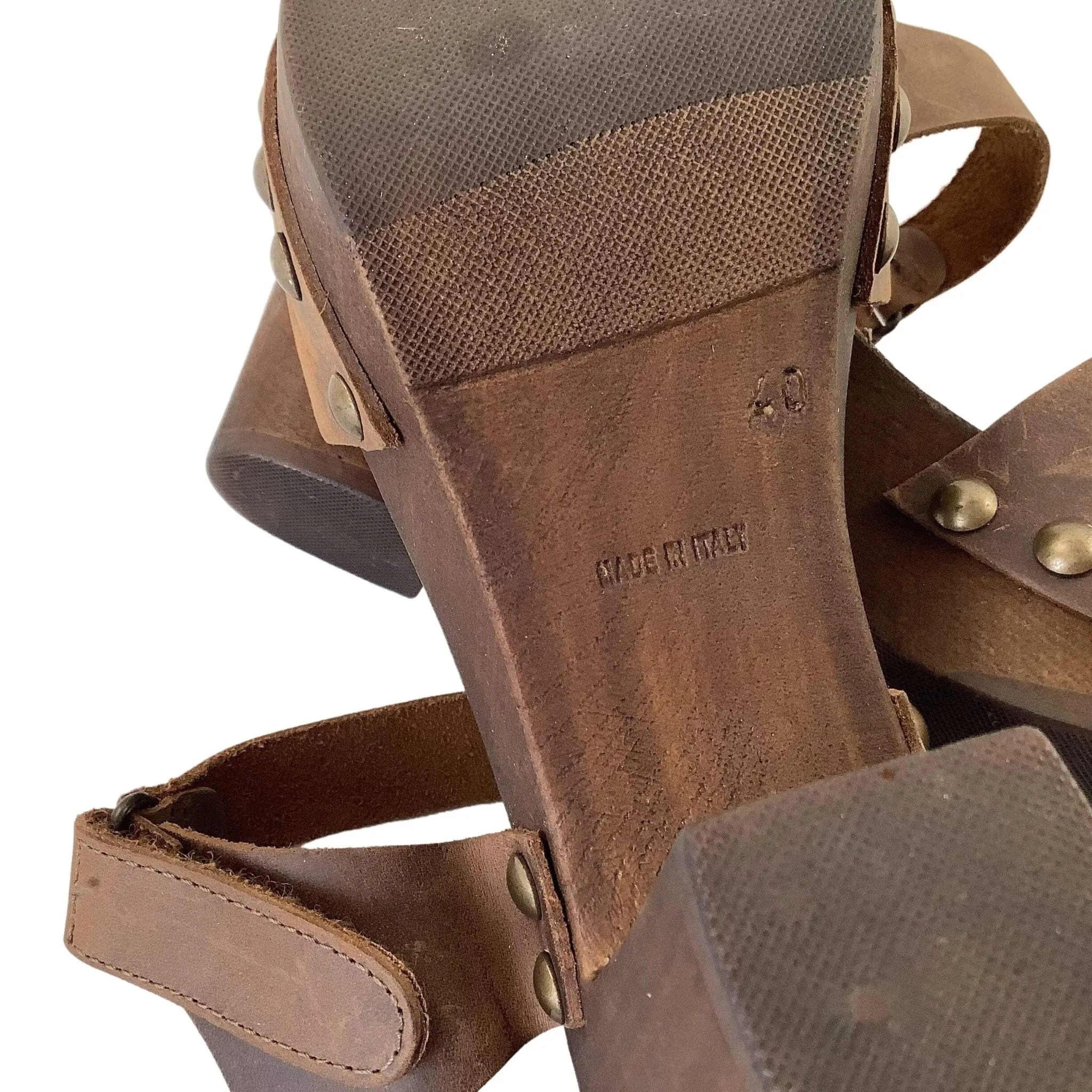 Wood Heel Sandals
